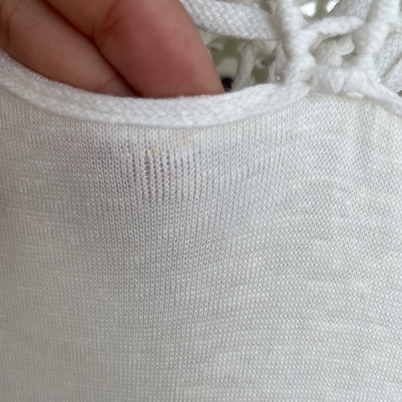 Maje Fire macramé-trimmed linen maxi dress - Picture 5 of 8